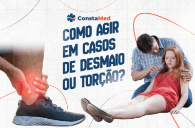 Como agir em casos de desmaio ou torção?