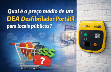 Qual é o preço médio de um DEA desfibrilador portátil para locais públicos?